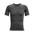 UA HeatGear Armour men's short sleeve compression t-shirt Carbon Heather / Black
