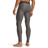 UA HeatGear Armour men's compression leggings Carbon Heather / Black - back