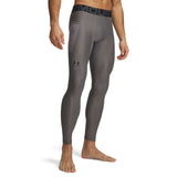 UA HeatGear Armour men's compression leggings Carbon Heather / Black