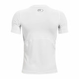 Under Armour HeatGear Youth Short Sleeve T-shirt - White / Black