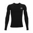 Under Armour HeatGear Compression Long Sleeve Shirt - Black / White