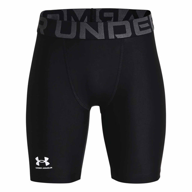 Under Armour HeatGear Boys' Compression Shorts - Black / White