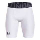 Under Armour HeatGear Boys' Compression Shorts - White / Black