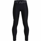 Under Armour HeatGear Youth Compression Legging - Black / White