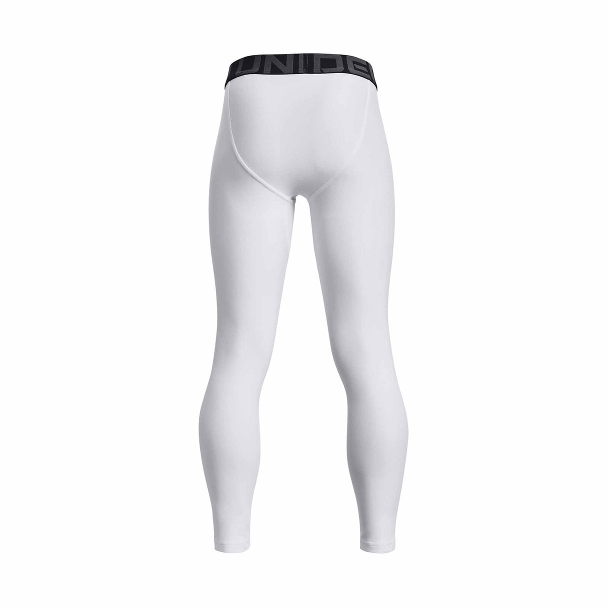 Under Armour HeatGear Youth Compression Legging - White / Black