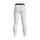 Under Armour HeatGear Youth Compression Legging - White / Black