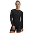 UA HeatGear Armour women's long sleeve compression top Ultimate Black / White
