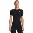 Under Armour HeatGear Compression Short Sleeve T-Shirt for Women - Black