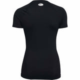 Under Armour HeatGear Compression Short Sleeve T-Shirt for Women - Black