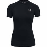 Under Armour HeatGear Compression Short Sleeve T-Shirt for Women - Black