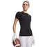 UA HeatGear t-shirt de compression pour femme Ultimate Black / Blanc