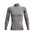 UA ColdGear men's compression mock long sleeve Charcoal Light Heather / Black