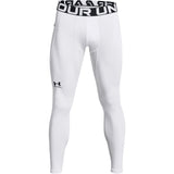 UA ColdGear men's compression leggings White / Black