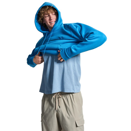 UA Icon Fleece men's hoodie Aegean Blue