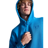 UA Icon Fleece men's hoodie Aegean Blue - embroidered logo