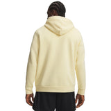 UA Icon Fleece men's hoodie Pale Lemon - back