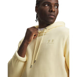 UA Icon Fleece men's hoodie Pale Lemon - detail