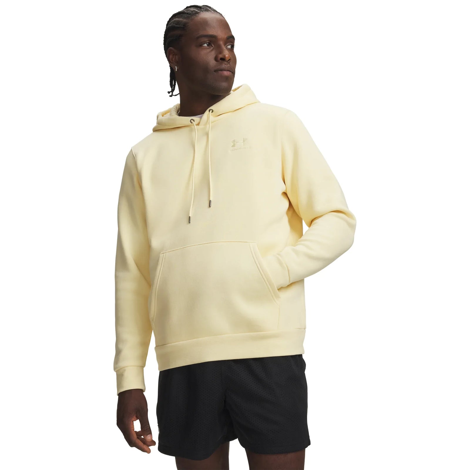 UA Icon Fleece men's hoodie Pale Lemon