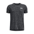 UA Tech Textured t-shirt à manches courtes junior Noir / Blanc