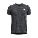 UA Tech Textured t-shirt à manches courtes junior Noir / Blanc
