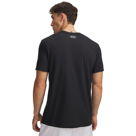 UA GL Foundation Update men's short sleeve top Black / Red / White - back