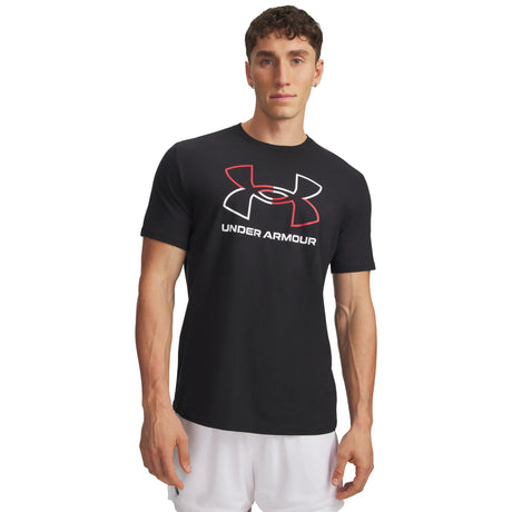 UA GL Foundation Update men's short sleeve top Black / Red / White