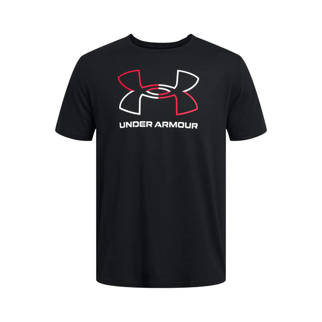 UA GL Foundation Update men's short sleeve top Black / Red / White