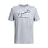 UA GL Foundation Update men's short sleeve top Mod Gray Medium Heather / White / Black