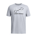 UA GL Foundation Update men's short sleeve top Mod Gray Medium Heather / White / Black