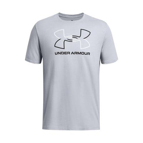 UA GL Foundation Update men's short sleeve top Mod Gray Medium Heather / White / Black
