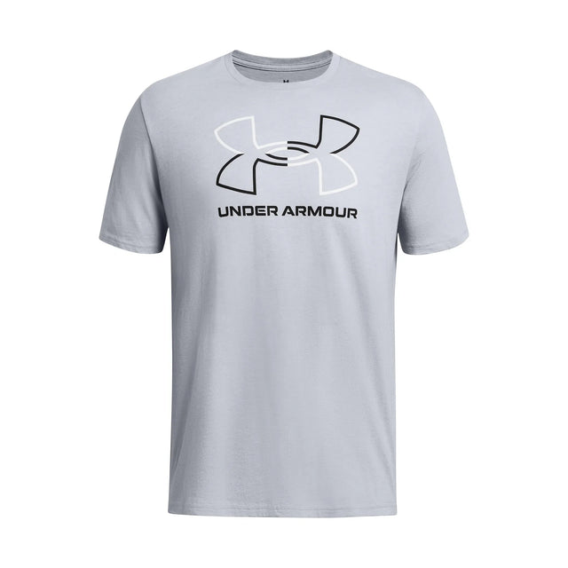UA GL Foundation Update men's short sleeve top Mod Gray Medium Heather / White / Black