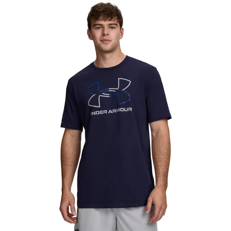 UA GL Foundation Update men's short sleeve top Midnight Navy / Royal / Mod Gray