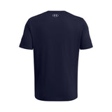 UA GL Foundation Update men's short sleeve top Midnight Navy / Royal / Mod Gray - back