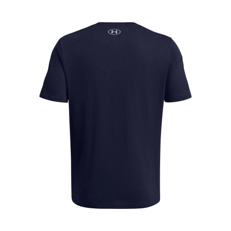 UA GL Foundation Update men's short sleeve top Midnight Navy / Royal / Mod Gray - back
