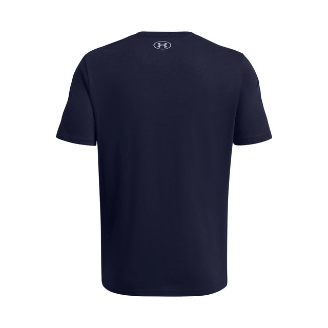 UA GL Foundation Update men's short sleeve top Midnight Navy / Royal / Mod Gray - back