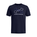 UA GL Foundation Update men's short sleeve top Midnight Navy / Royal / Mod Gray