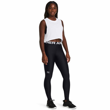 Under Armour HeatGear Women's Leggings - Black / White