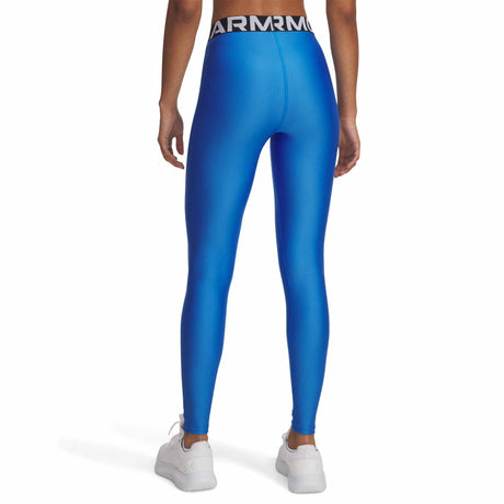 Under Armour HeatGear Women's Leggings - Blue Atlantis / White