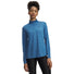 UA Tech Twist women's 1/2 zip top Aegean Blue / Blackout Navy
