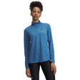 UA Tech Twist chandail demi-zip pour femme Aegean Blue / Blackout Navy