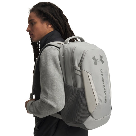 Under Armour Hustle 6.0 Backpack - Titanium / Clay Green