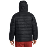 UA Legend Down manteau en duvet à capuchon pour homme Noir / Blanc - dos