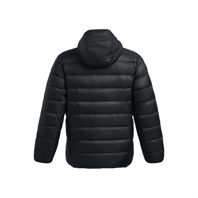 UA Legend Down manteau en duvet à capuchon pour homme Noir / Blanc - dos
