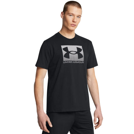 UA Boxed men's short sleeve t-shirt Black / Graphite
