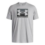 UA Boxed t-shirt à manches courtes pour homme Mod Gray Light Heather / Noir