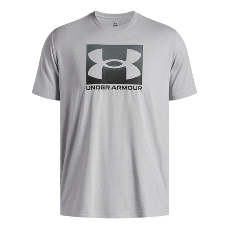 UA Boxed men's short sleeve t-shirt Mod Gray Light Heather / Black