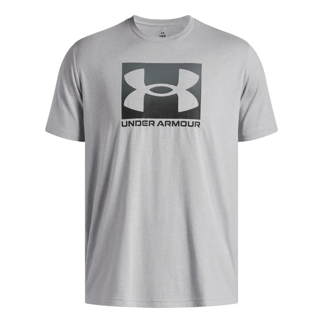 UA Boxed men's short sleeve t-shirt Mod Gray Light Heather / Black