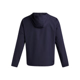 UA Rival Woven men's windbreaker Midnight Navy / White - back