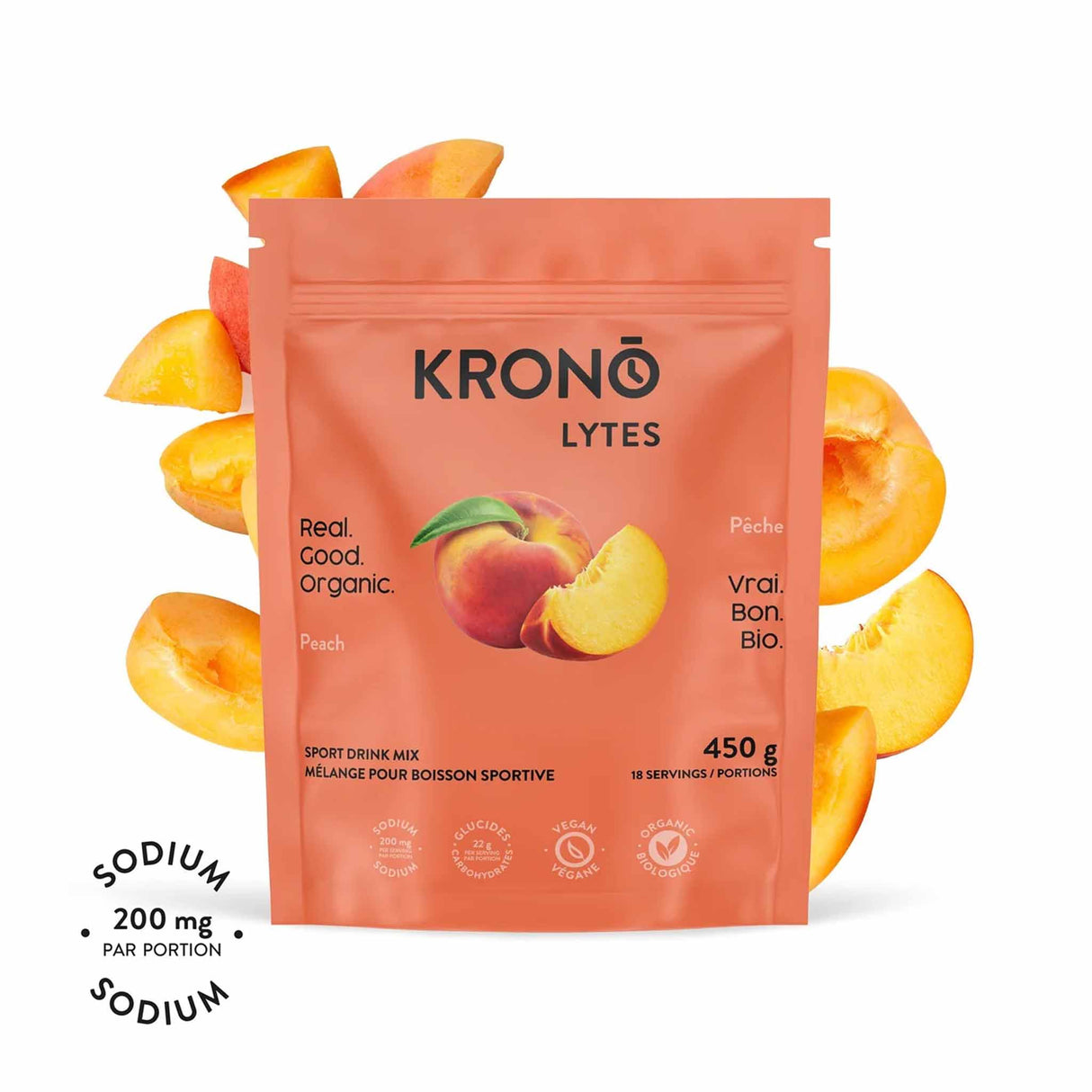 Krono Nutrition Electrolytes Peach - 450g
