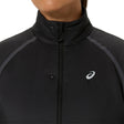 Veste de course à pied d'hiver ASICS Road Winter noire pour femme